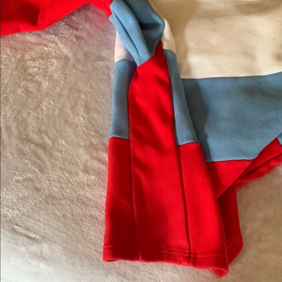 Gently Loved Champion Red and Blue Hoodie Crop Top #90’s Wear - Picture 11 of 14